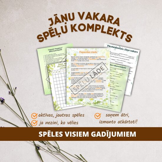 JĀŅU VAKARA SPĒĻU KOMPLEKTS